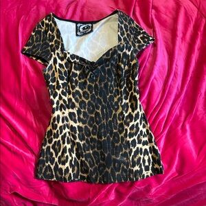 Killstar Leopard Print Top